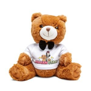 Plush Teddy Bear with Custom T-Shirt — Personalized Cute Gift